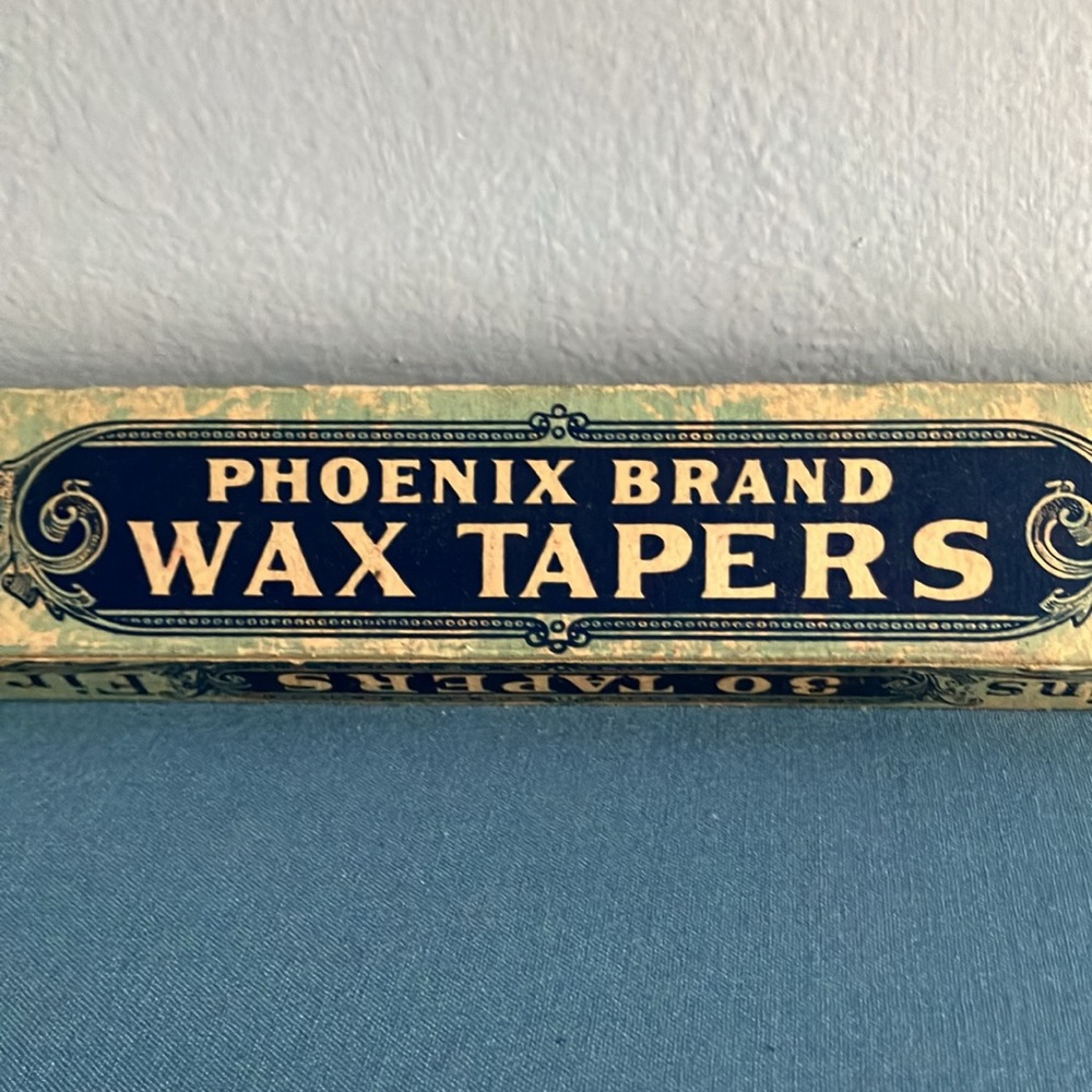 Vintage - Phoenix Brand Wax Tapers in Box - Will & Baumer Candle Co - Picture 2 of 8